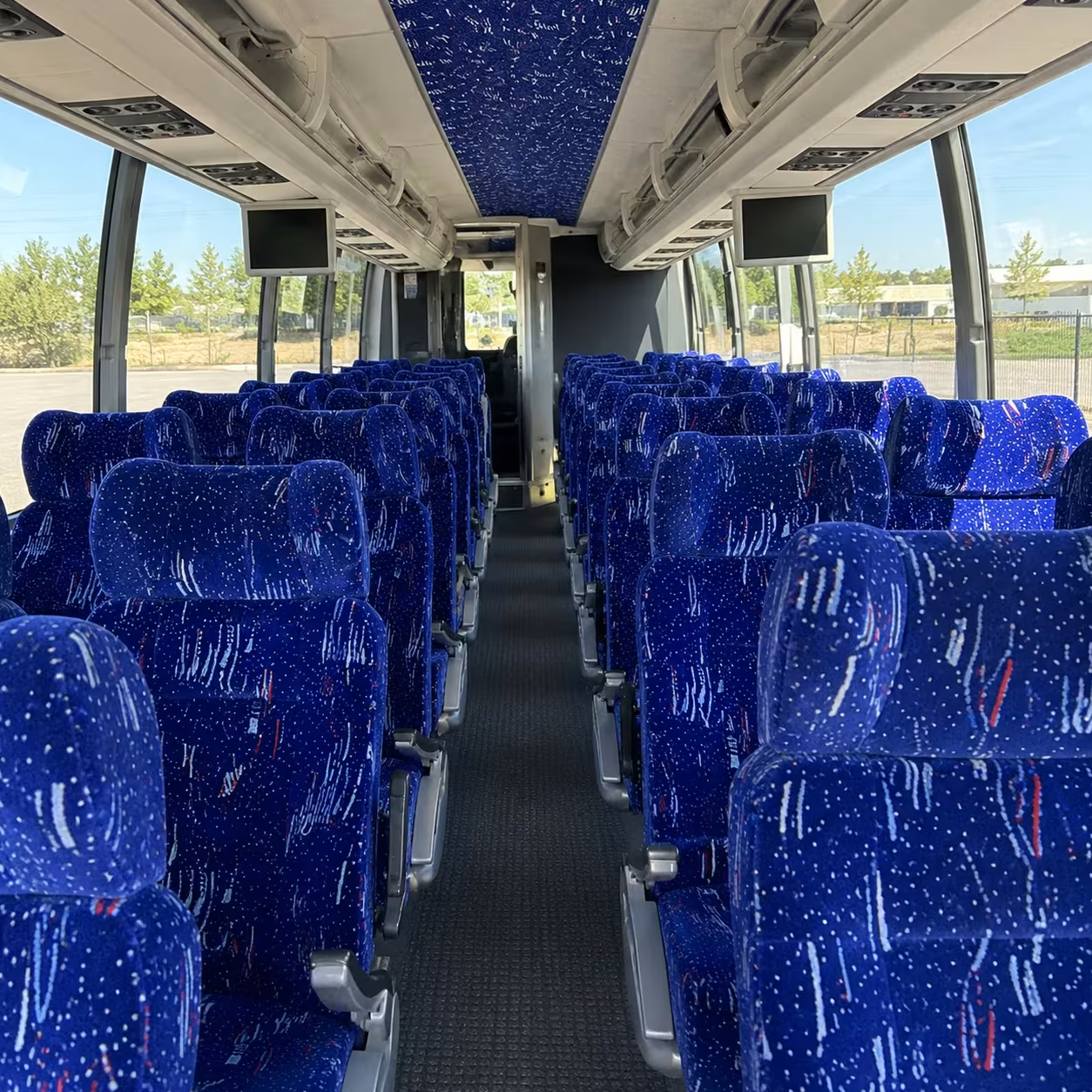 glendale charter bus interior