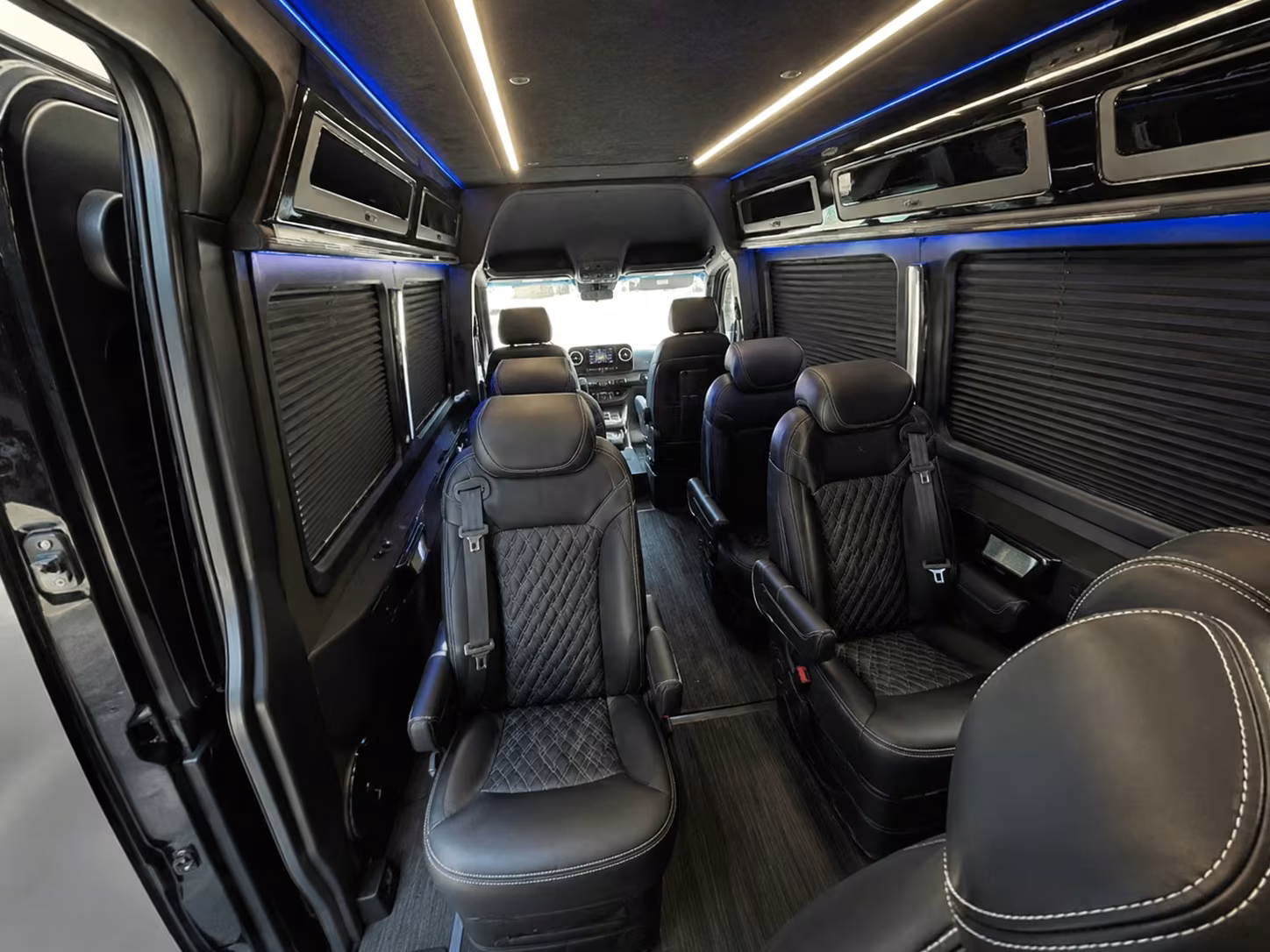 sprinter van with driver inside